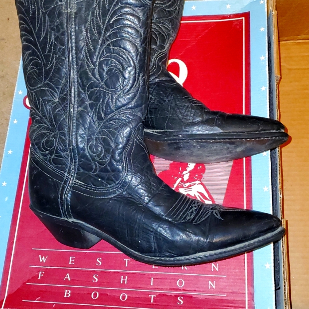 Vintage 80s Miss Rodeo Acme cowboy boots . Women's 7 1/2.